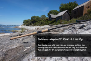 Fiskespö test - Shimano Aspire DX 300M Fiskespö test - Shimano Aspire DX 300M